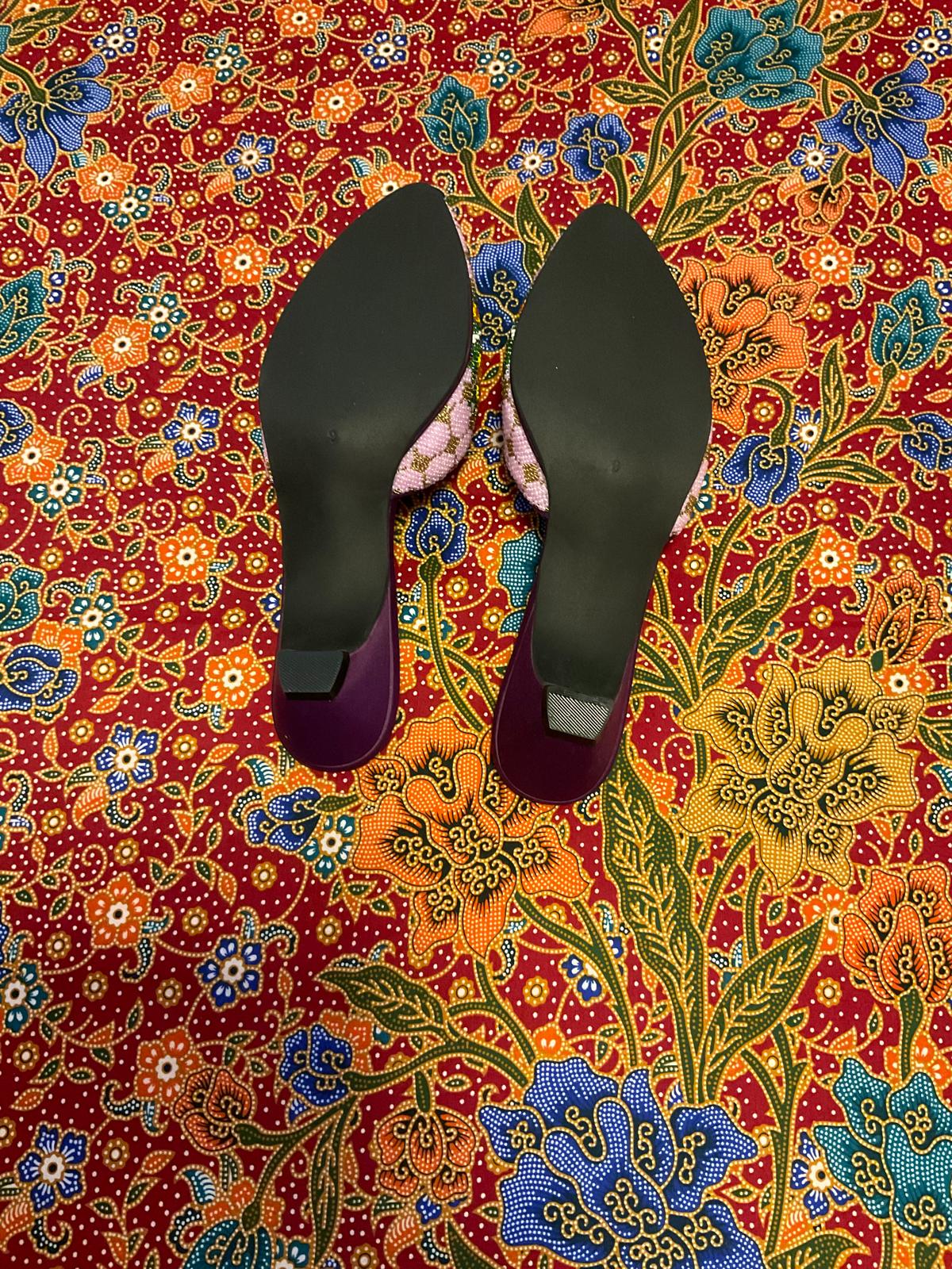 Standard Beaded Shoes SBS-9-PURPLE-D6005