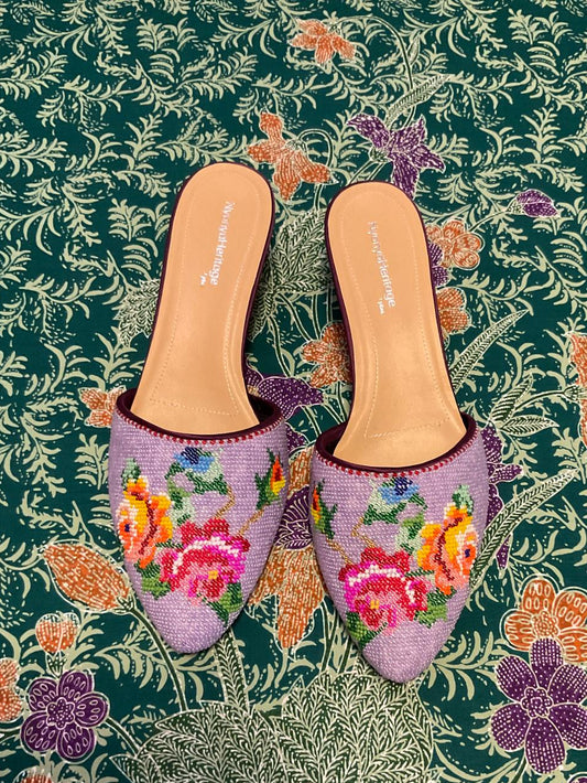 Standard Beaded Shoes SBS-9-PURPLE-D6008