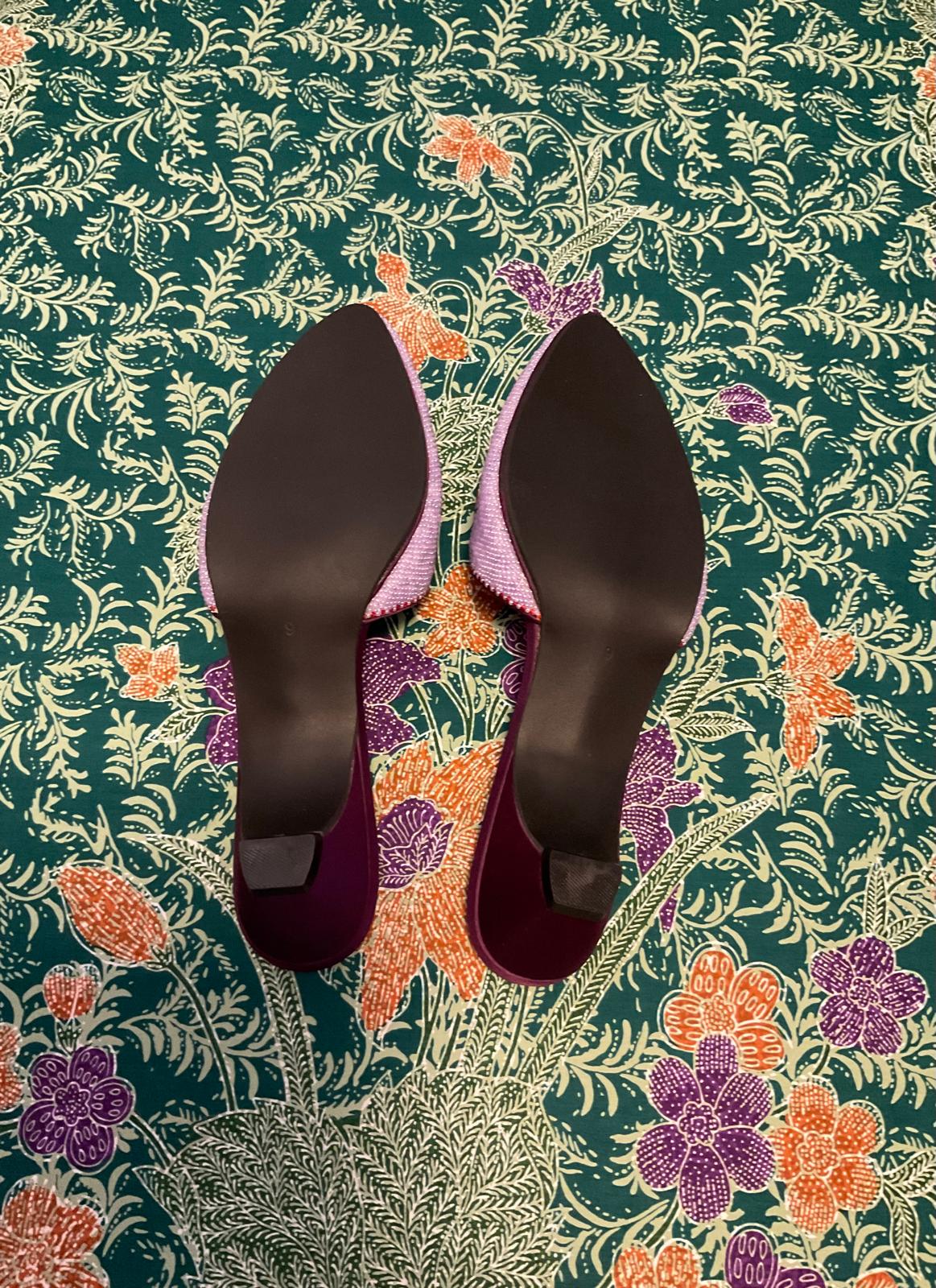 Standard Beaded Shoes SBS-9-PURPLE-D6008
