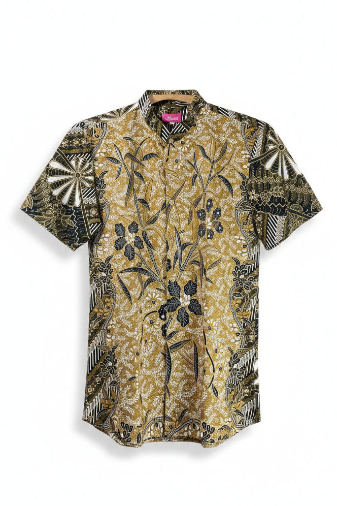Mens Batik Top MBT-M-BROWN-2004