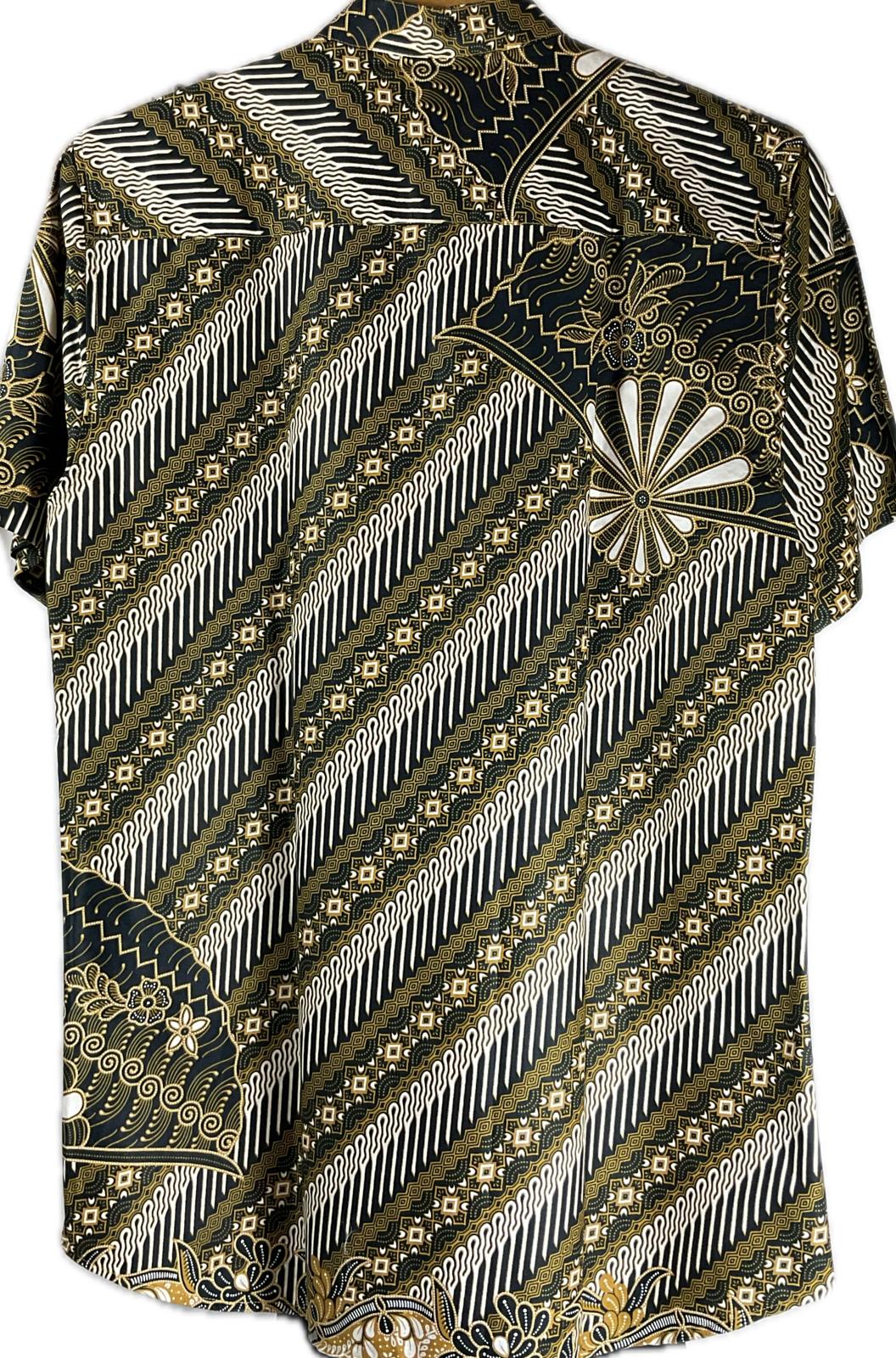 Mens Batik Top MBT-M-BROWN-2004