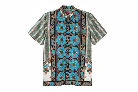 Mens Batik Top MBT-M-BLUE-2002