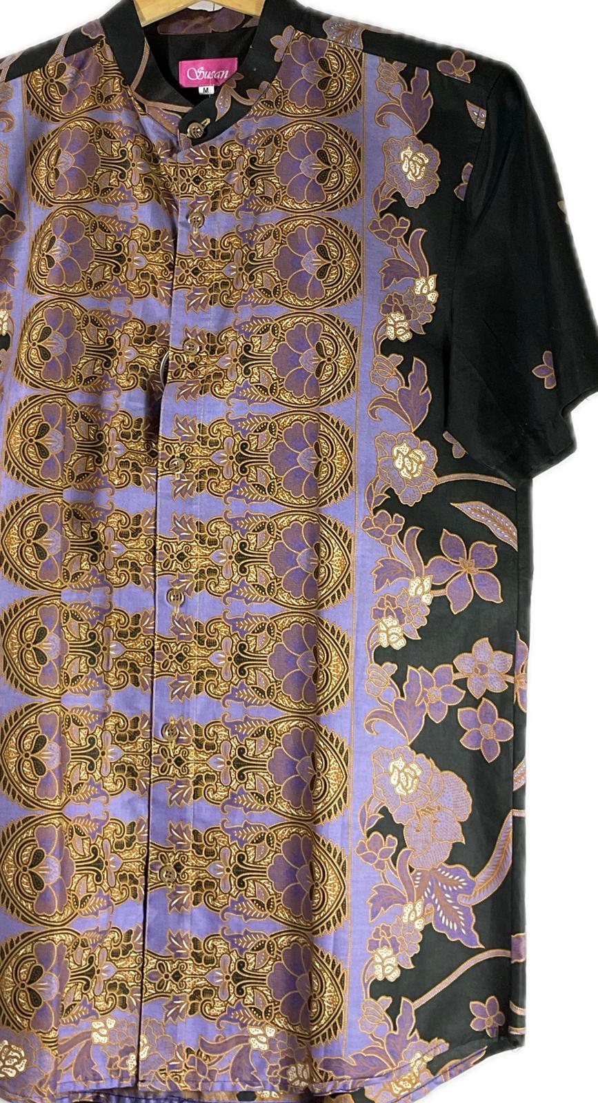Mens Batik Top MBT-M-BLACK-2007
