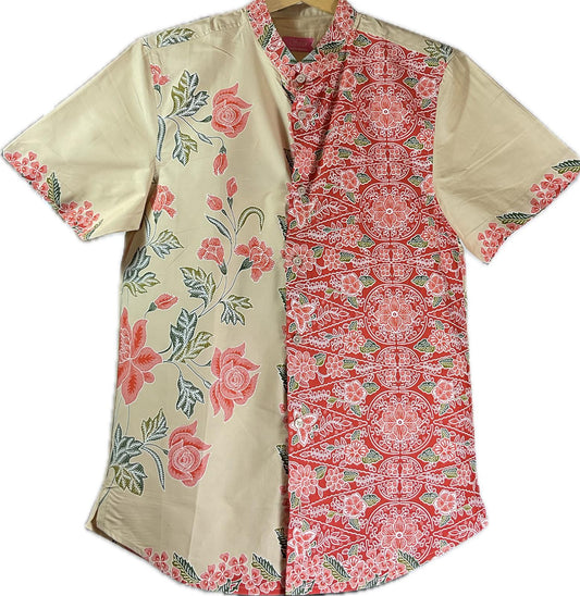 Mens Batik Top MBT-M-ORANGE-2009