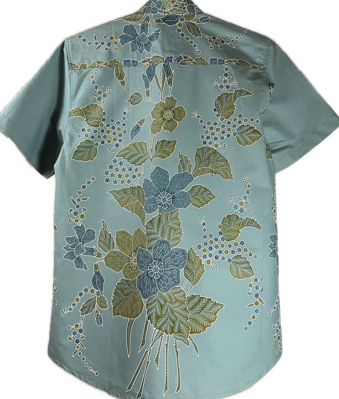 Mens Batik Top MBT-M-BLUE-2010