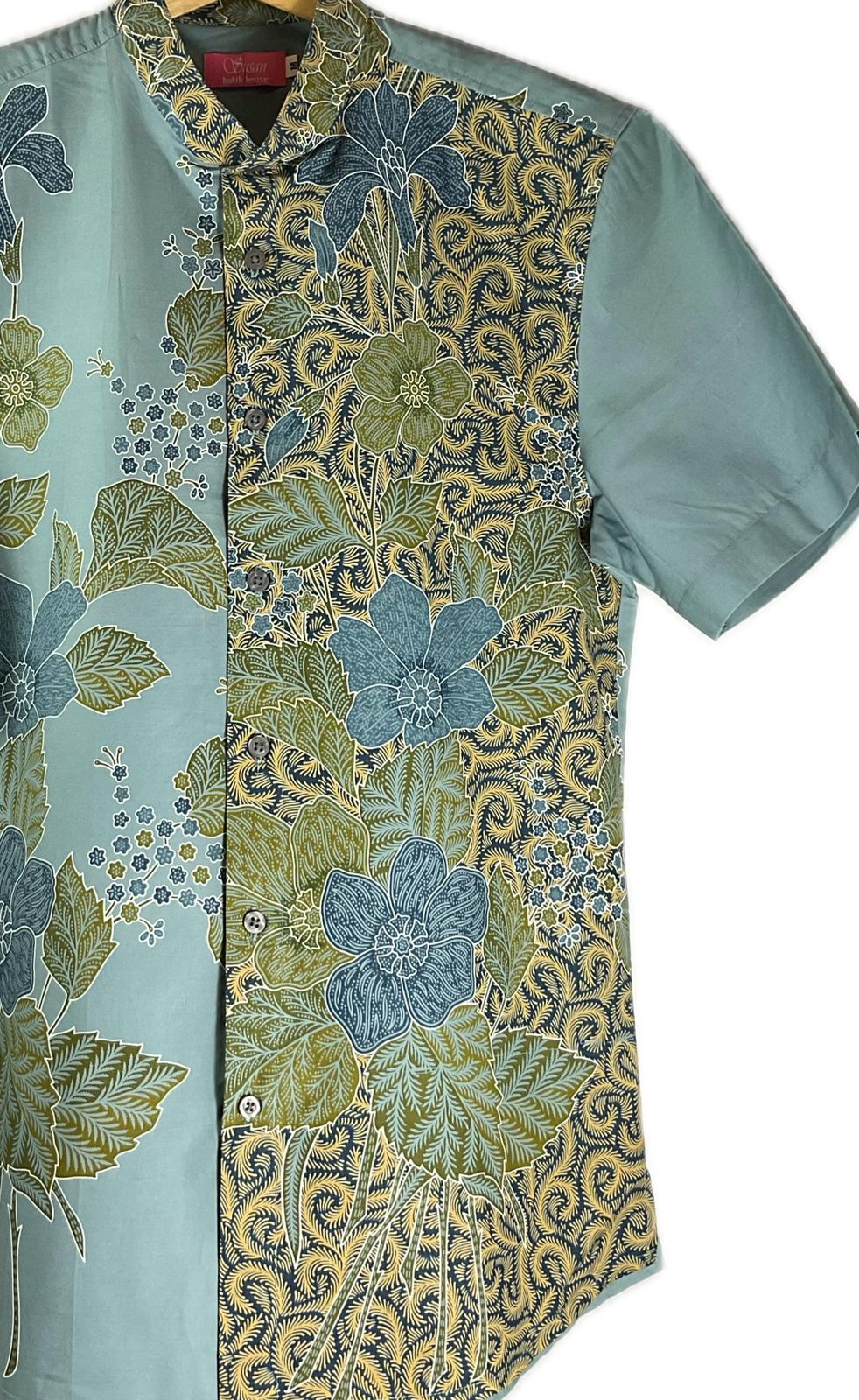 Mens Batik Top MBT-M-BLUE-2010