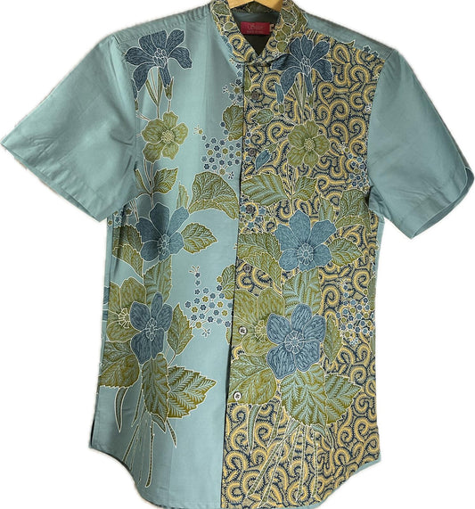 Mens Batik Top MBT-M-BLUE-2010