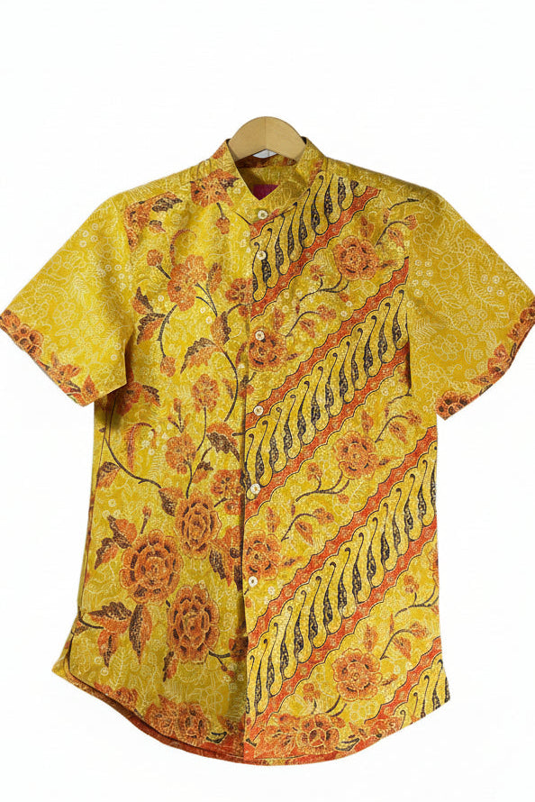Mens Batik Top MBT-M-YELLOW-2011