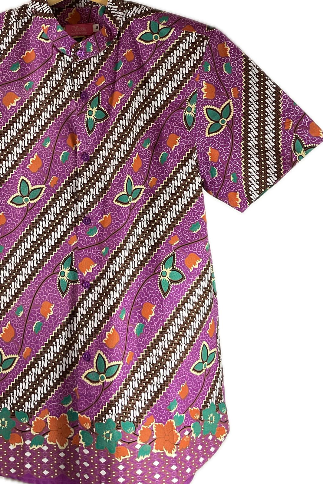 Mens Batik Top MBT-M-PURPLE-2015