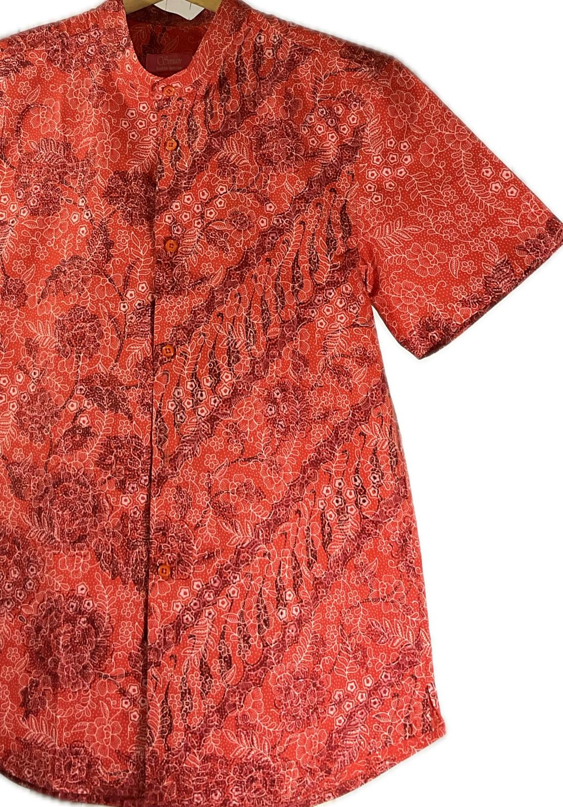 Mens Batik Top MBT-M-RED-2017