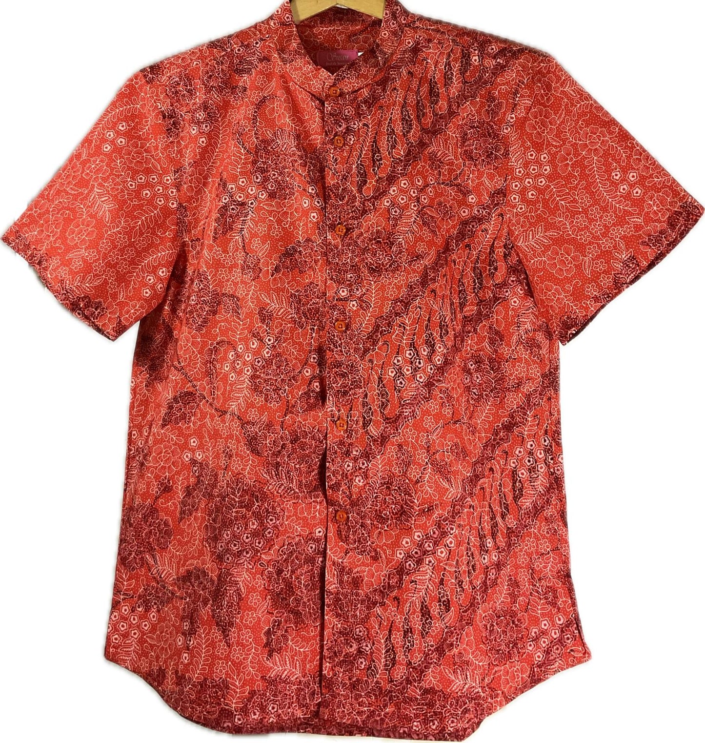 Mens Batik Top MBT-L-RED-22006