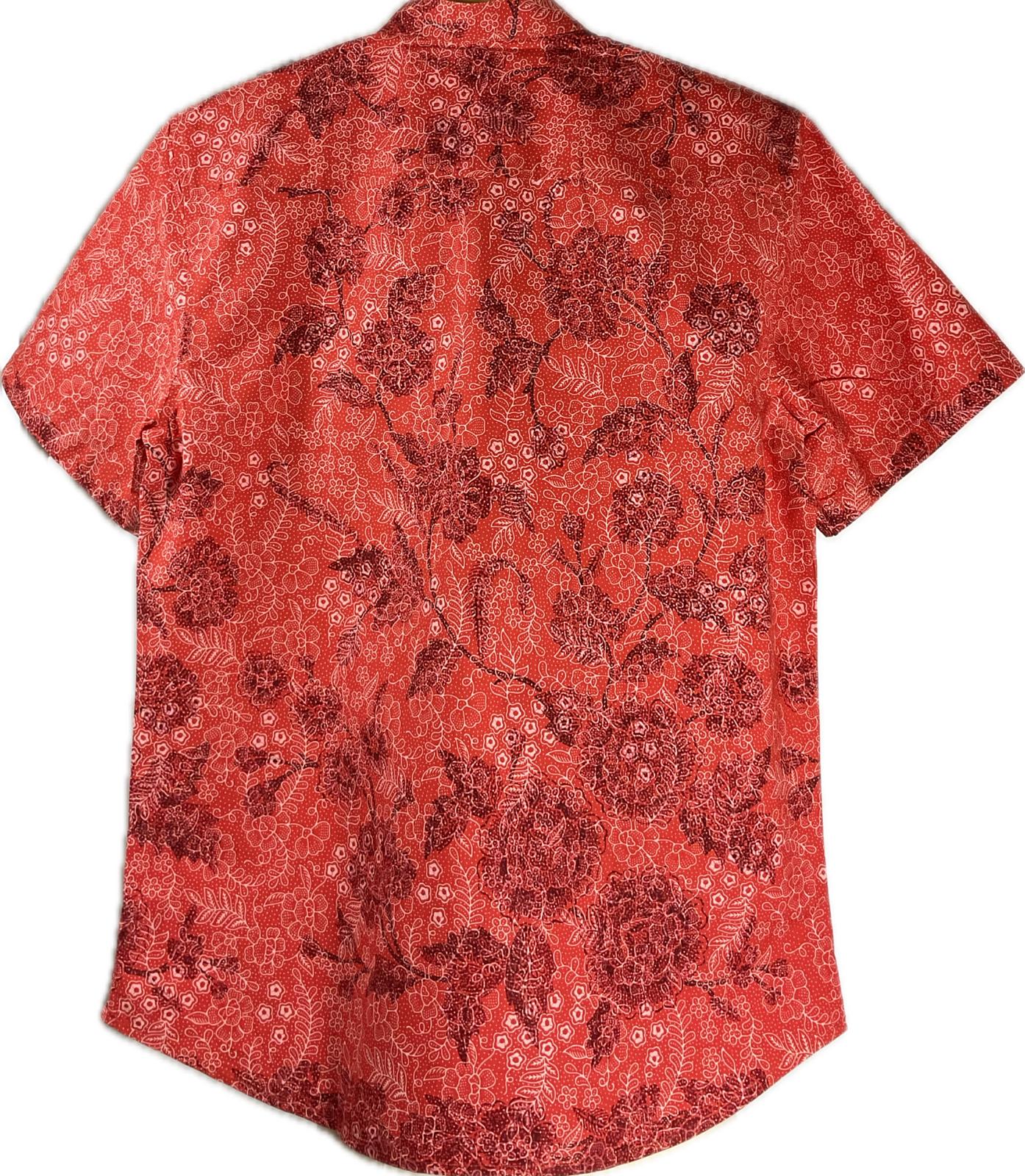 Mens Batik Top MBT-L-RED-22006