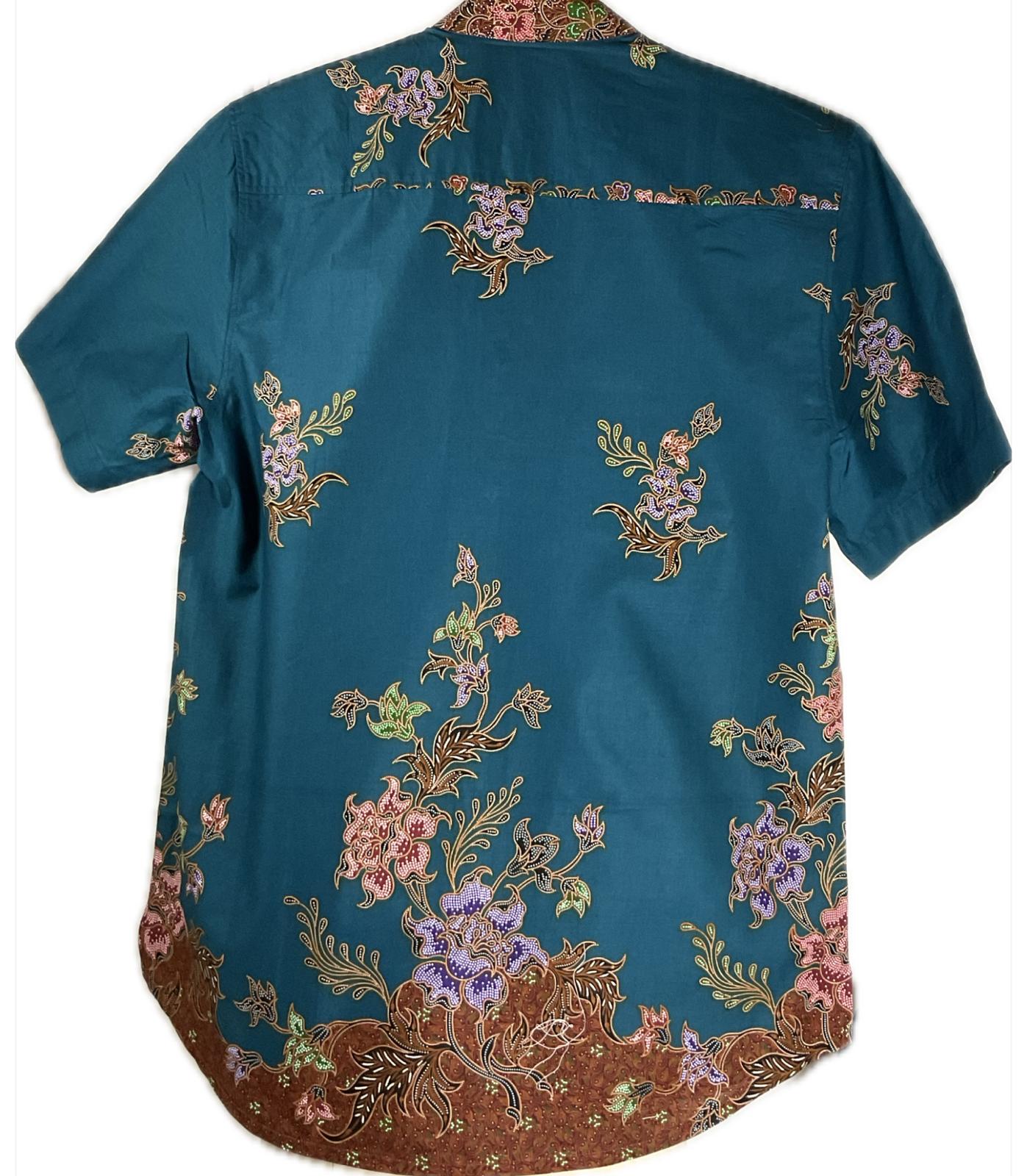 Mens Batik Top MBT-XL-BROWN-222001