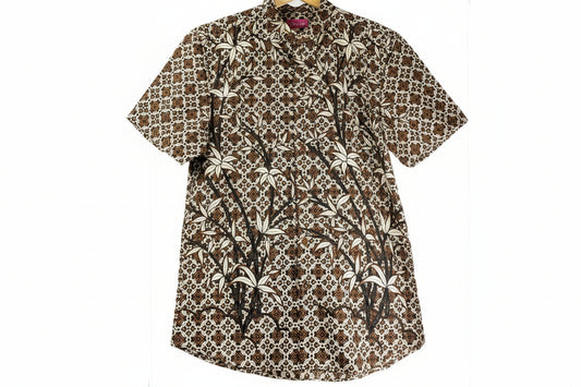 Mens Batik Top MBT-M-BROWN-2019