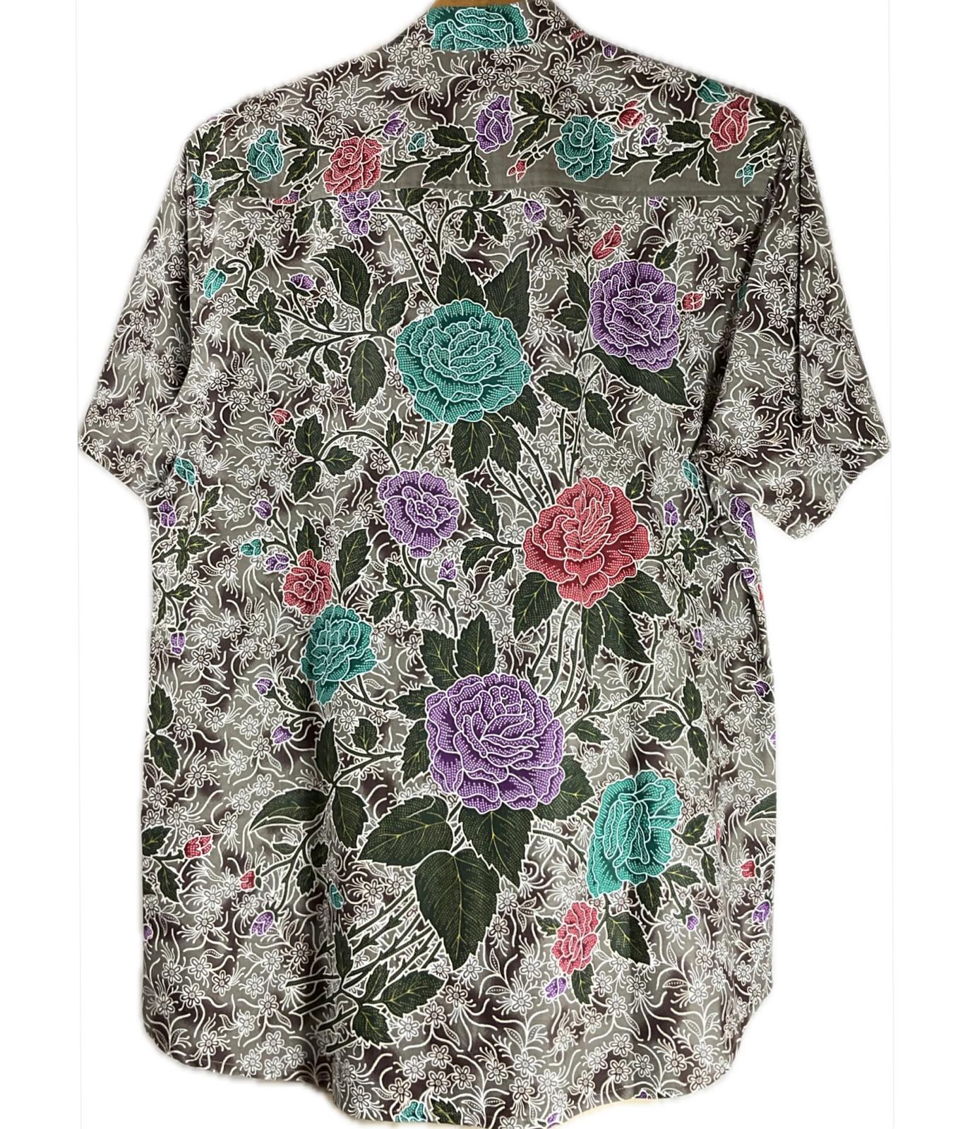 Mens Batik Top MBT-L-GREY-22001