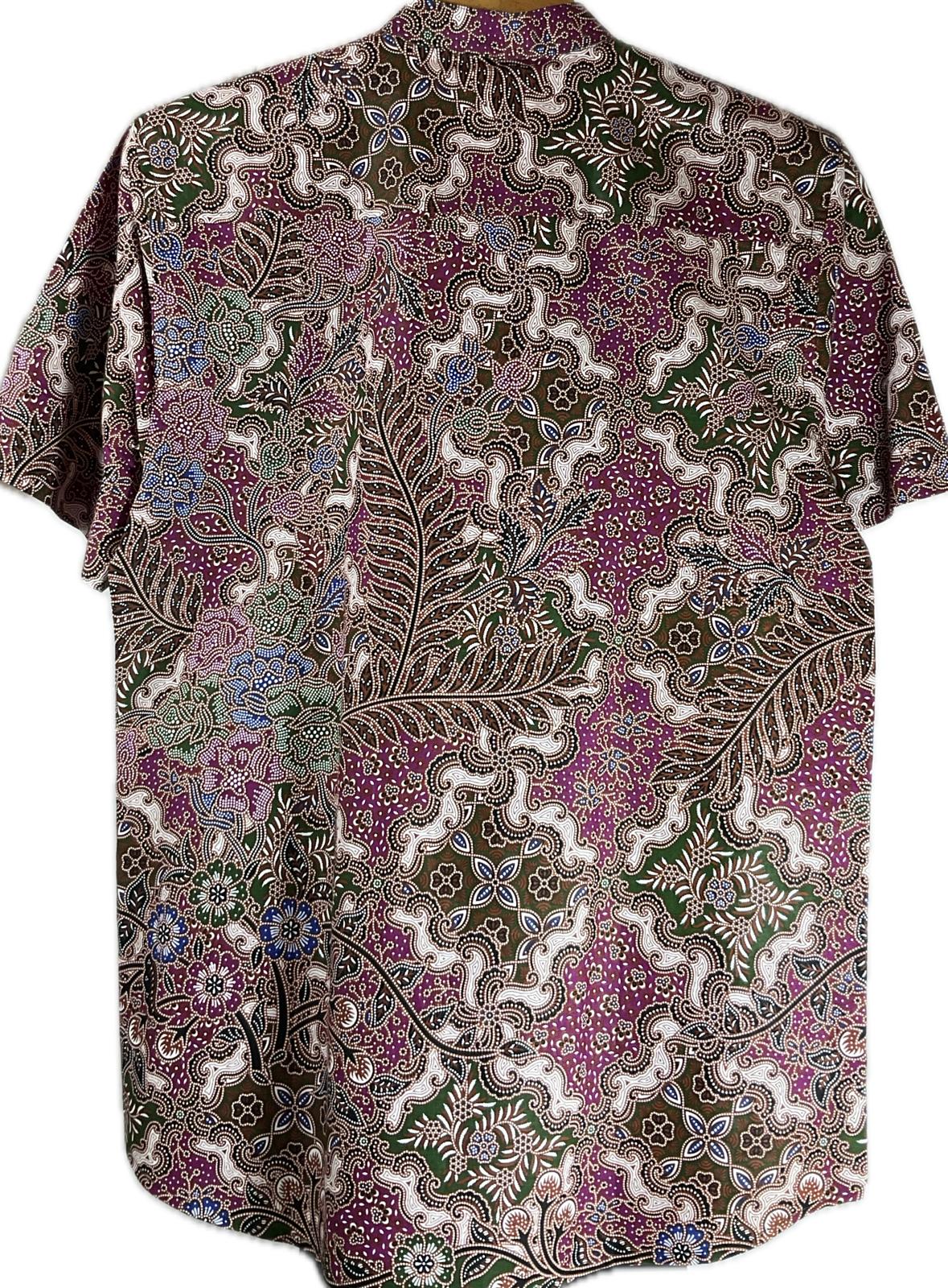 Mens Batik Top MBT-M-purple-2006