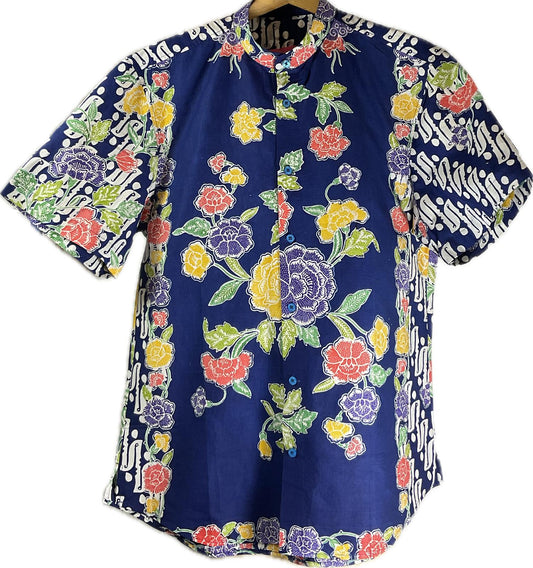 Mens Batik Top MBT-XL-BLUE-222002