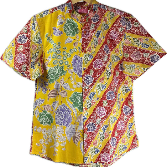 Mens Batik Top MBT-L-RED-22005