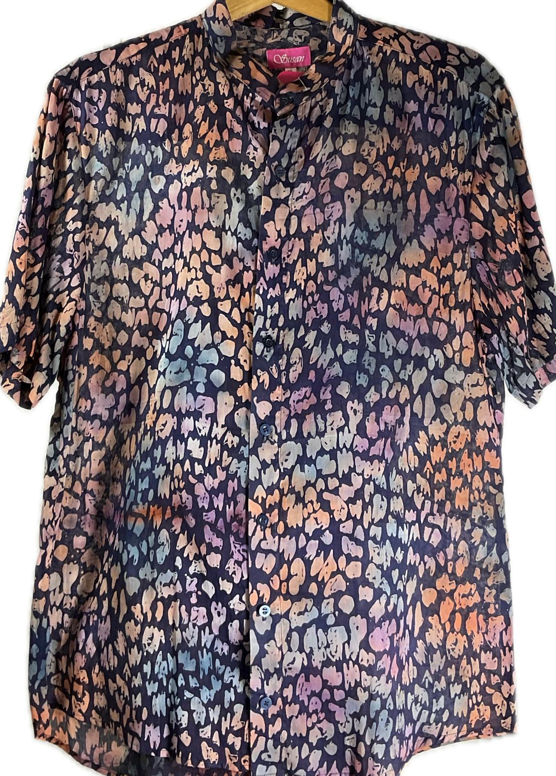 Mens Batik Top MBT-XL-BLUE-222005