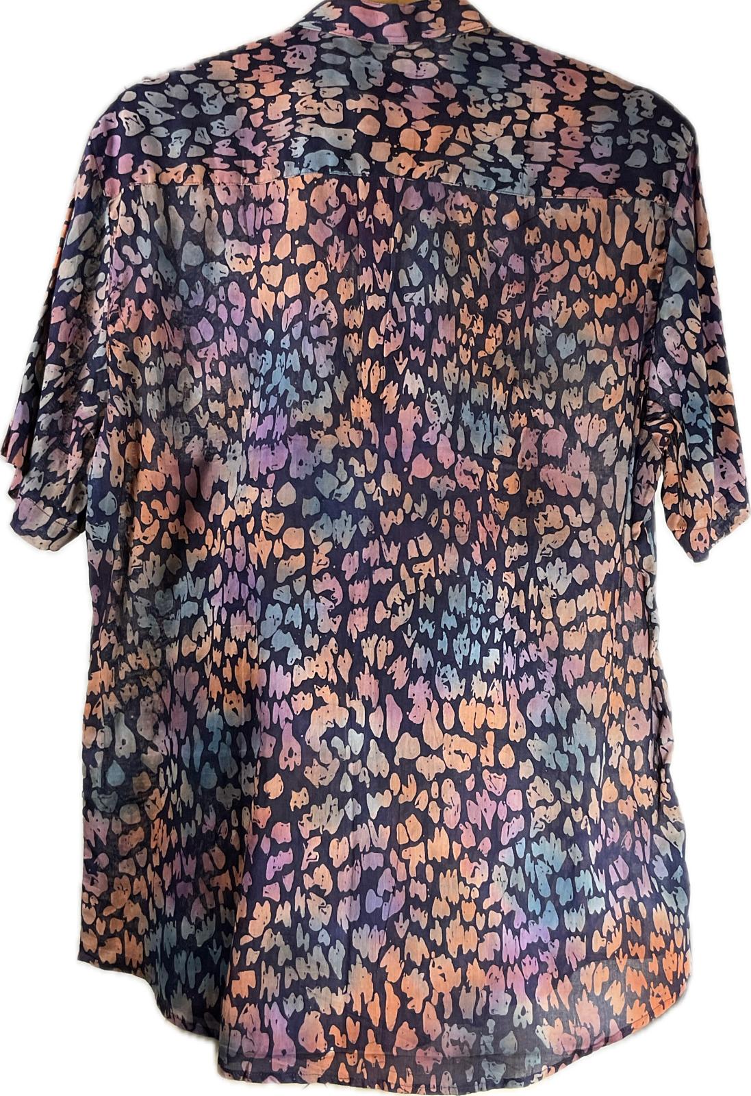 Mens Batik Top MBT-XL-PURPLE-222007