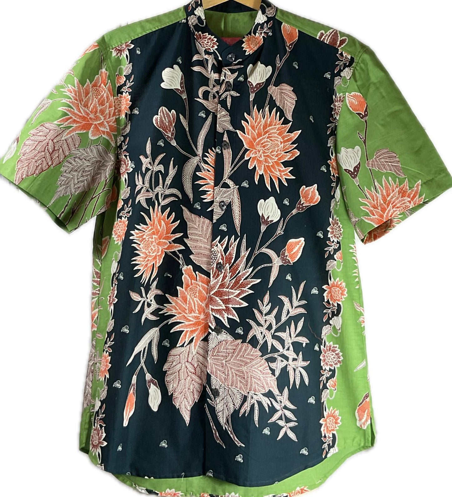 Mens Batik Top MBT-XL-BLACK-222006