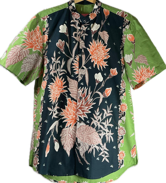 Mens Batik Top MBT-XL-BLACK-222006