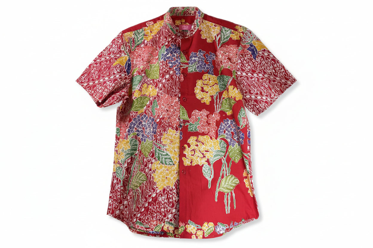 Mens Batik Top MBT-XL-RED-222009