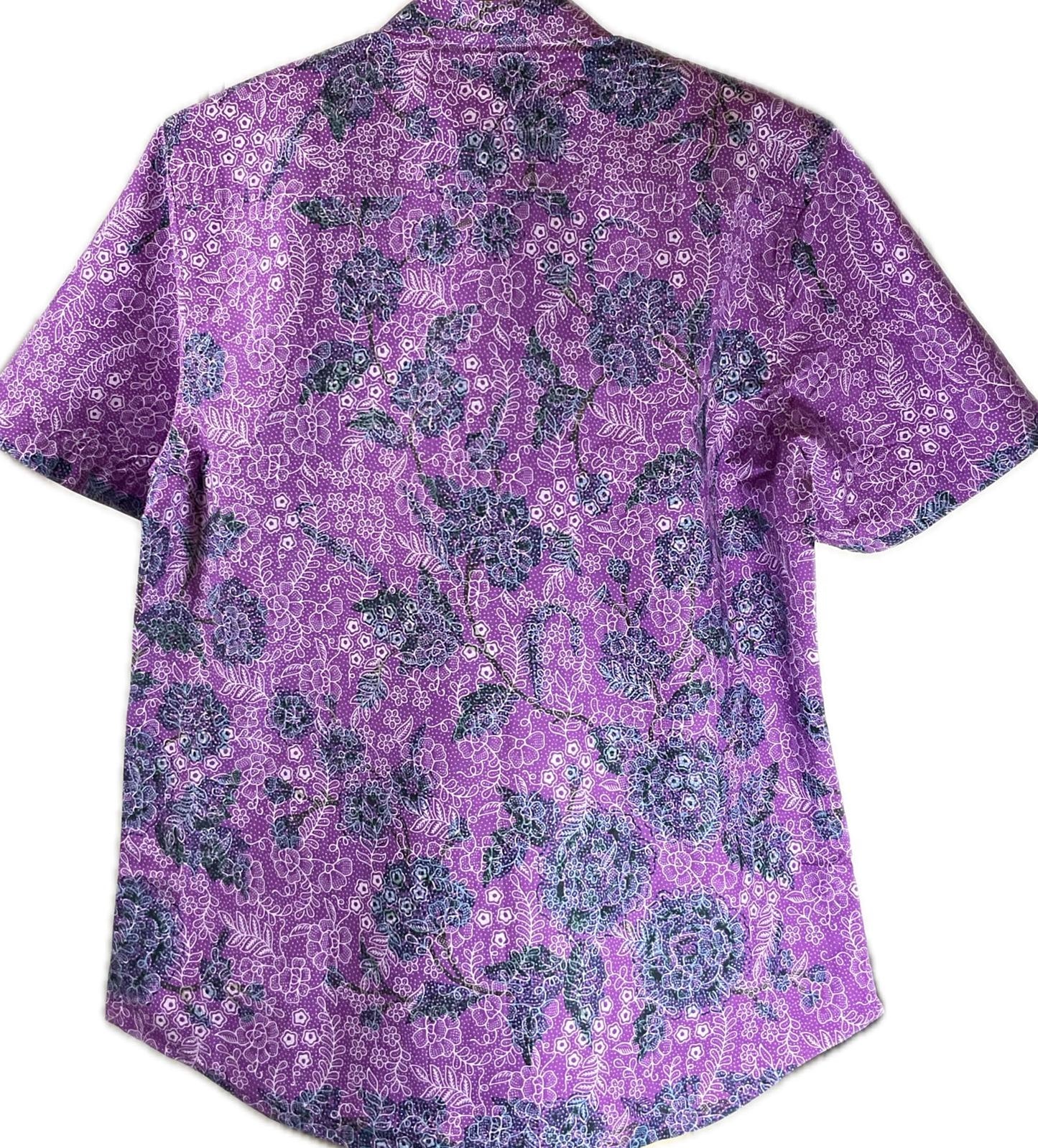 Mens Batik Top MBT-XL-PURPLE-2220010