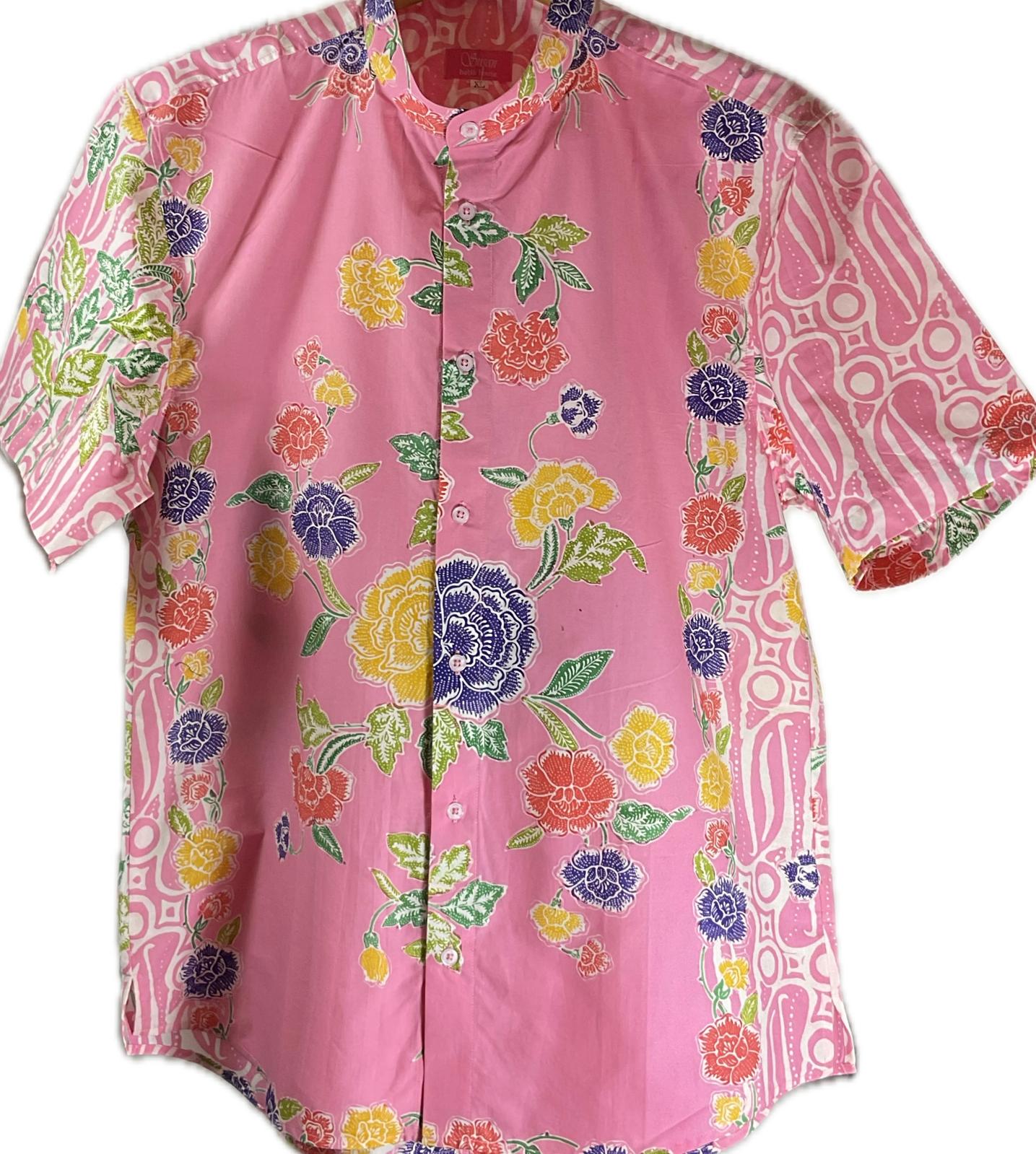 Mens Batik Top MBT-XL-PURPLE-2220011