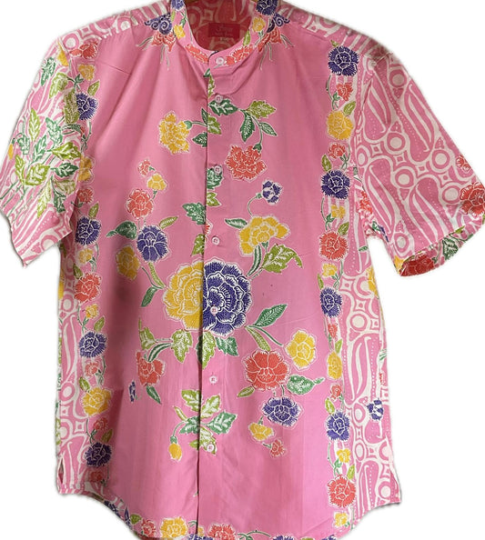 Mens Batik Top MBT-XL-PURPLE-2220011