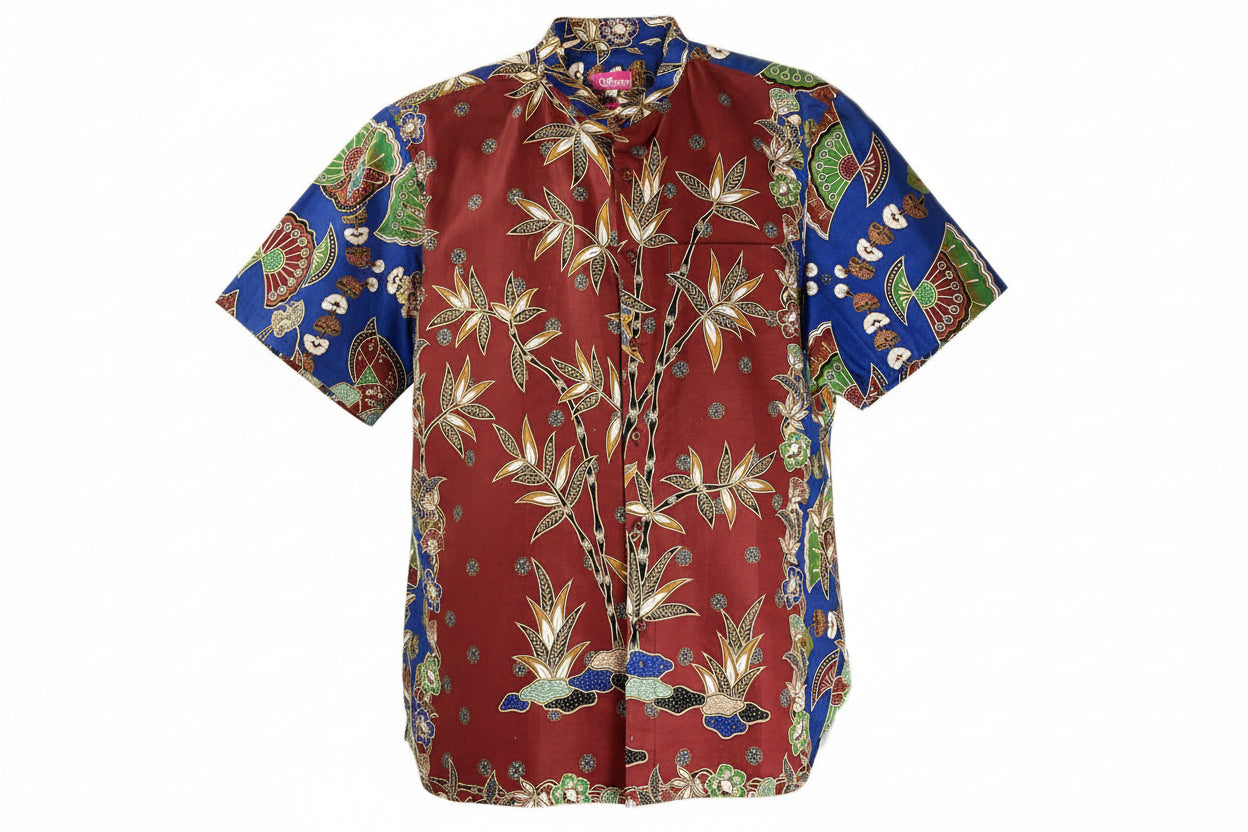 Mens Batik Top MBT-XL-BLUE-2222001