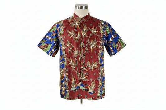 Mens Batik Top MBT-XL-BLUE-2222001
