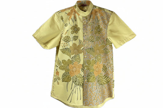 Mens Batik Top MBT-L-YOLLOW-22006