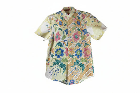 Mens Batik Top MBT-L-YOLLOW-22007