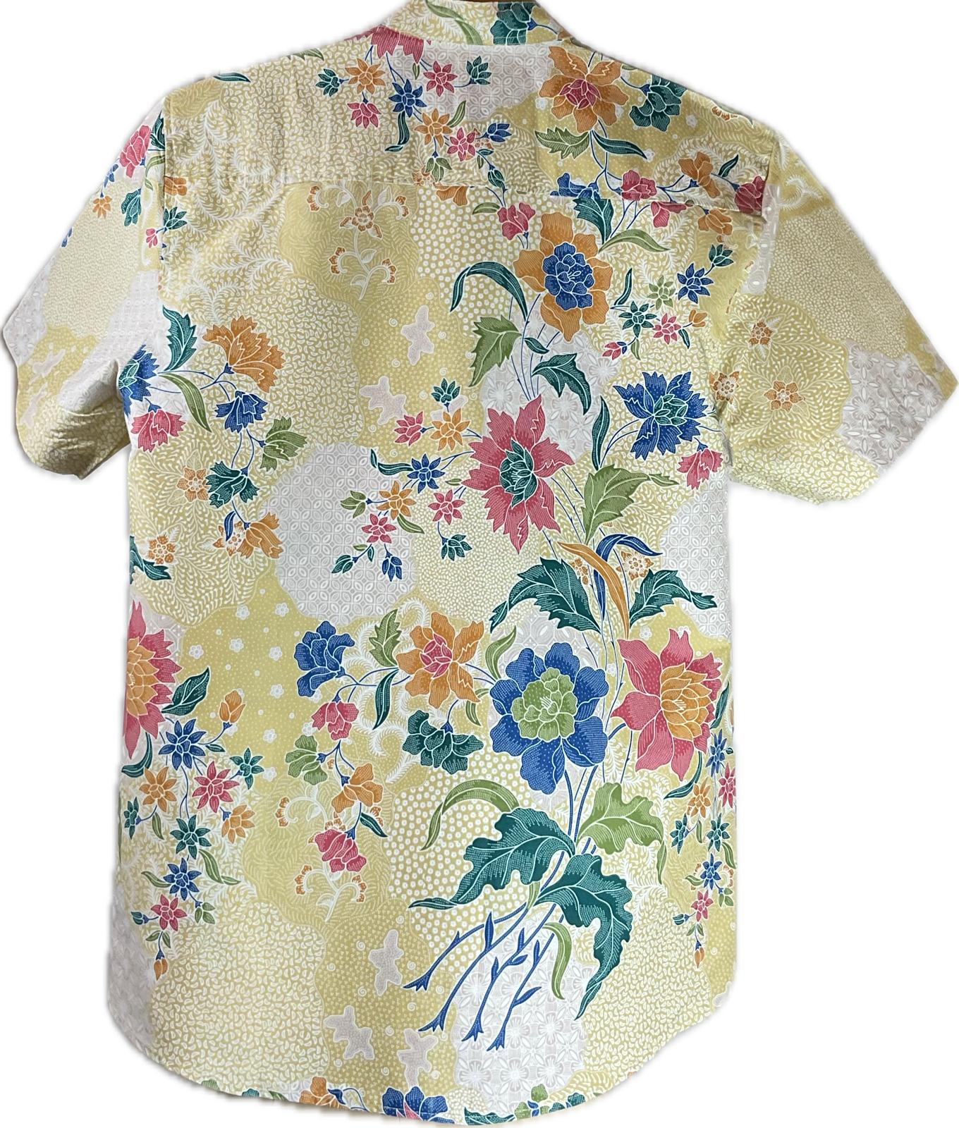 Mens Batik Top MBT-L-YOLLOW-22007