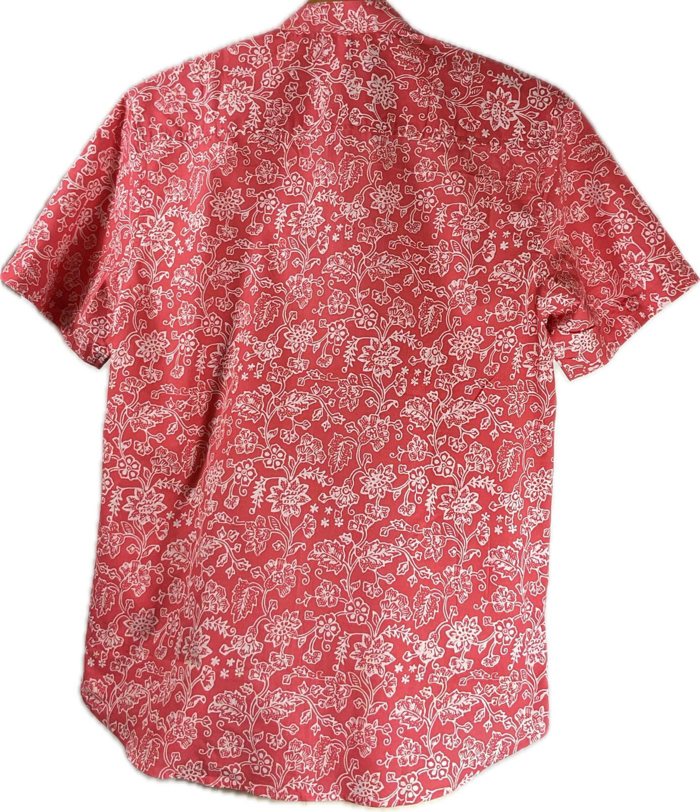 Mens Batik Top MBT-L-ORANGE-22013