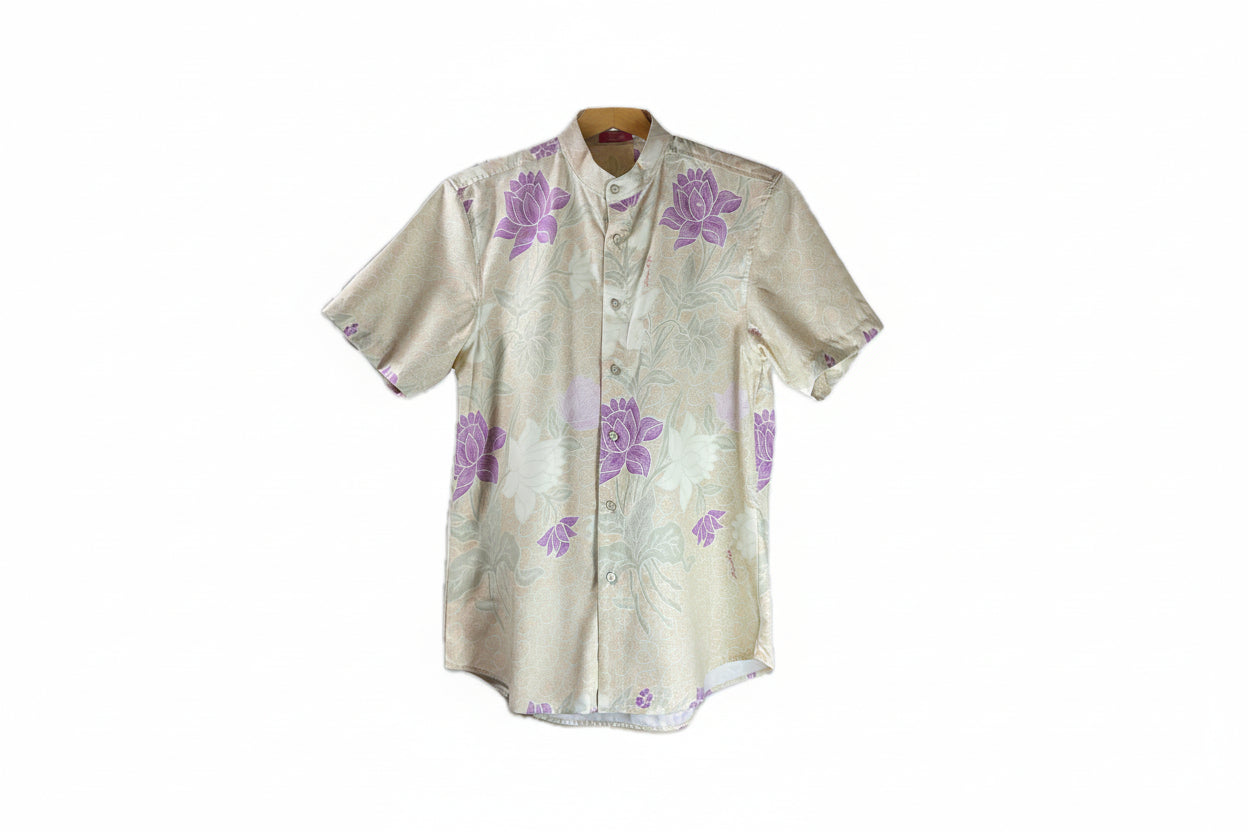 Mens Batik Top MBT-L-BEIGE-22014