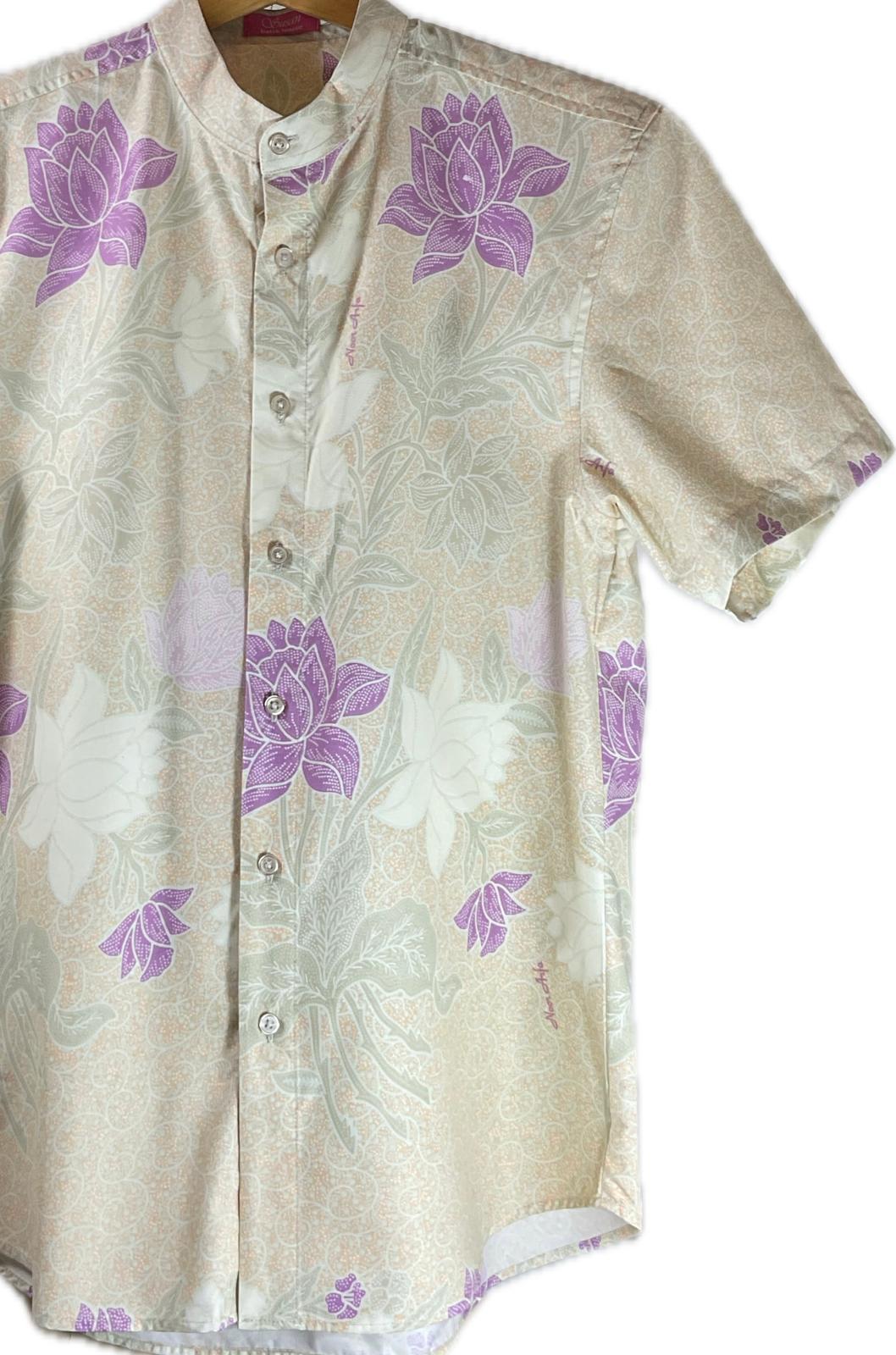 Mens Batik Top MBT-L-BEIGE-22014