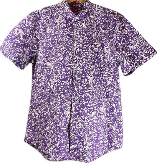 Mens Batik Top MBT-L-PURPLE-22015