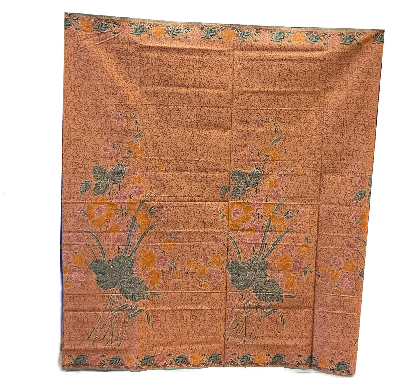 Handstamp Batik Fabric HSBF-2M-BROWN-90130