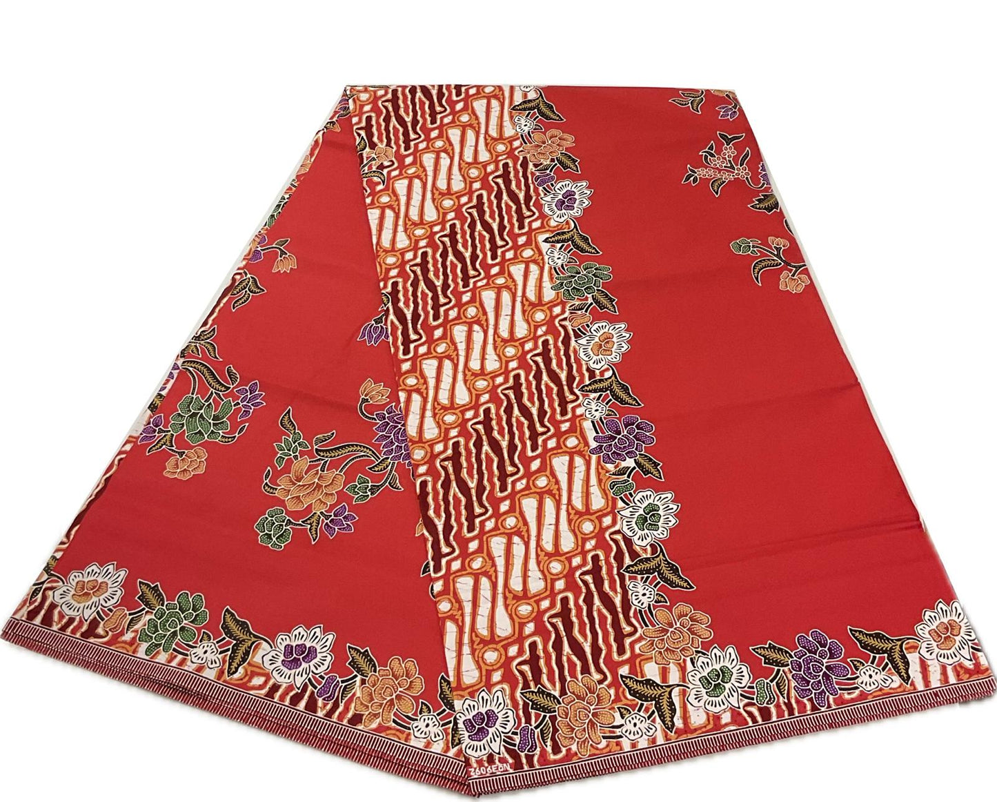 Handstamp Batik Fabric HSBF-2M-ORANGE-9020