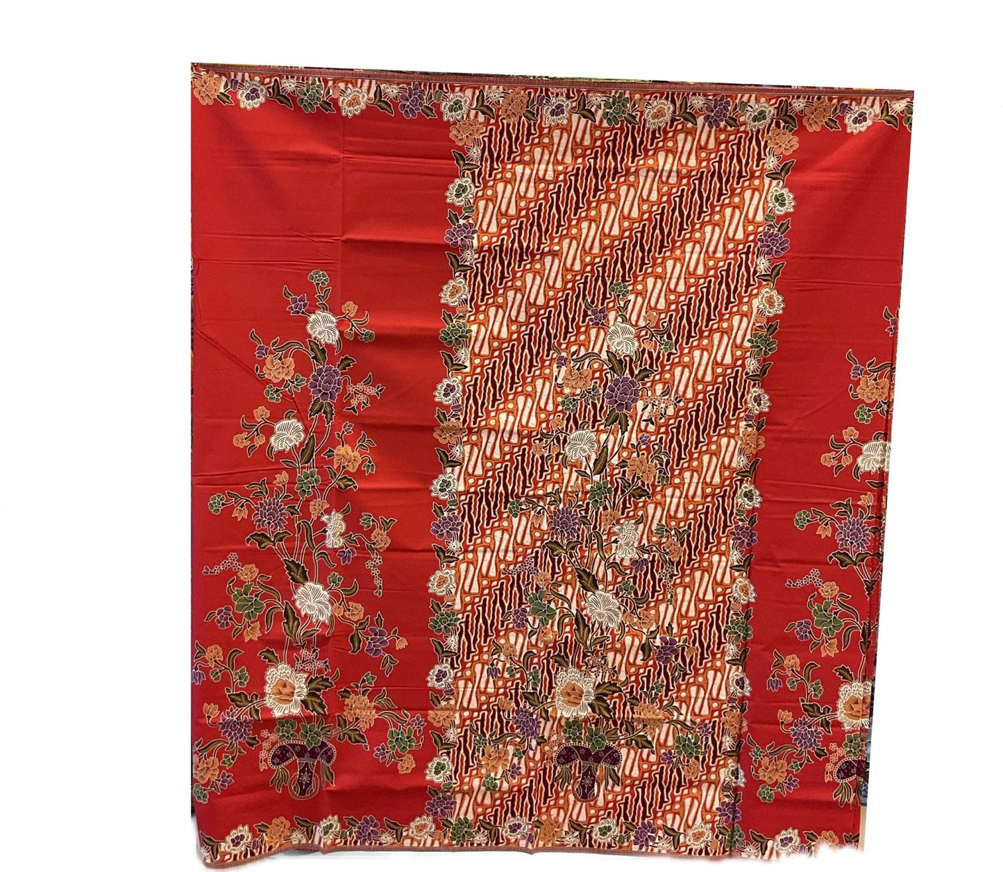 Handstamp Batik Fabric HSBF-2M-ORANGE-9020
