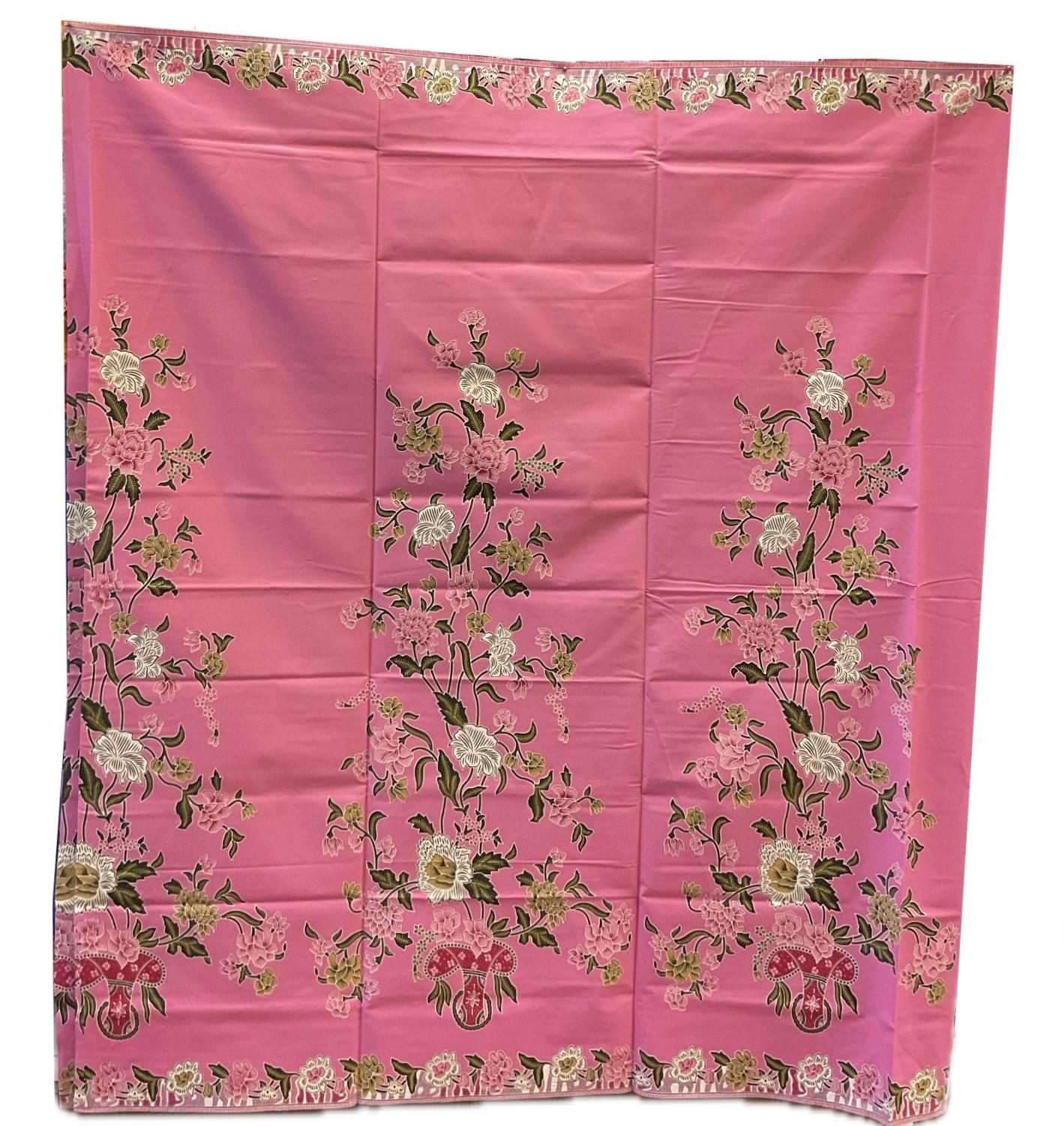 Handstamp Batik Fabric HSBF-2M-PINK-9030