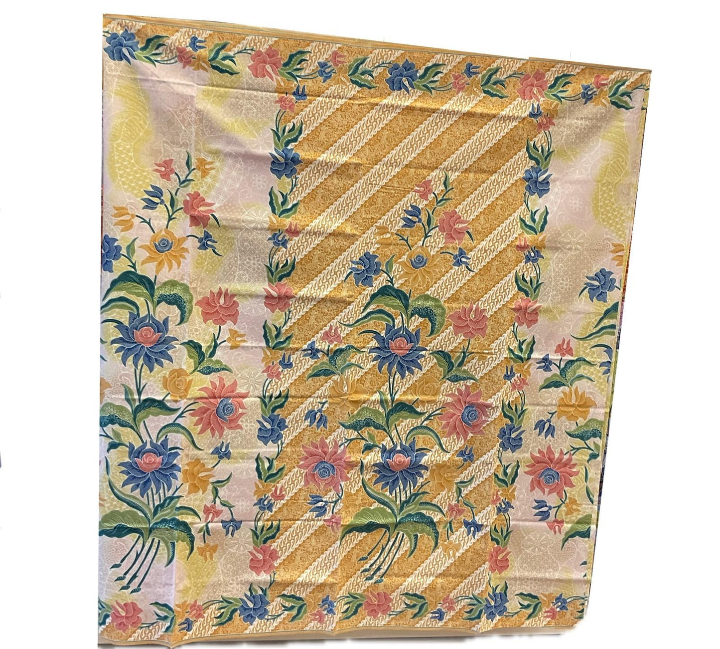 Handstamp Batik Fabric HSBF-2M-YELLOW-9032