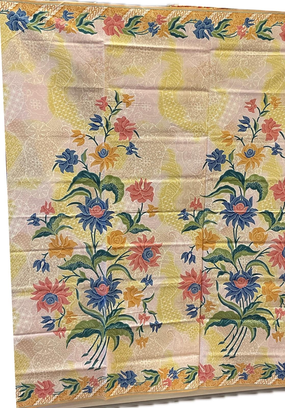 Handstamp Batik Fabric HSBF-2M-YELLOW-9032