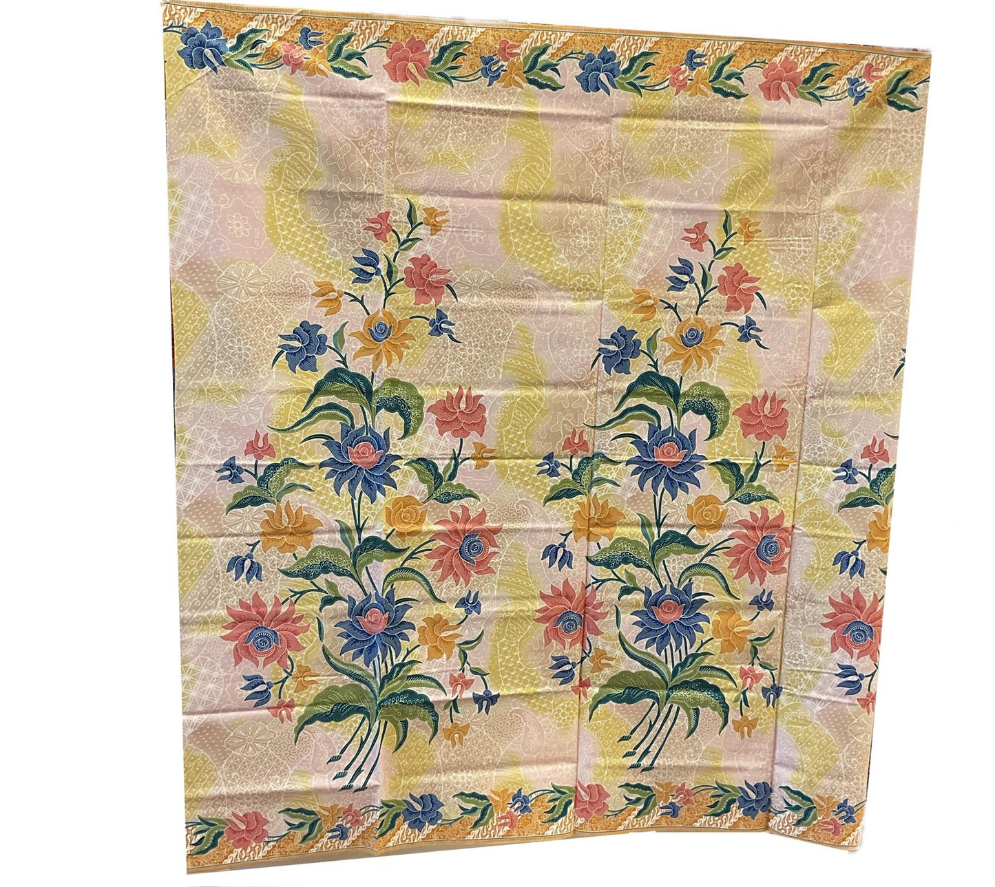 Handstamp Batik Fabric HSBF-2M-YELLOW-9032