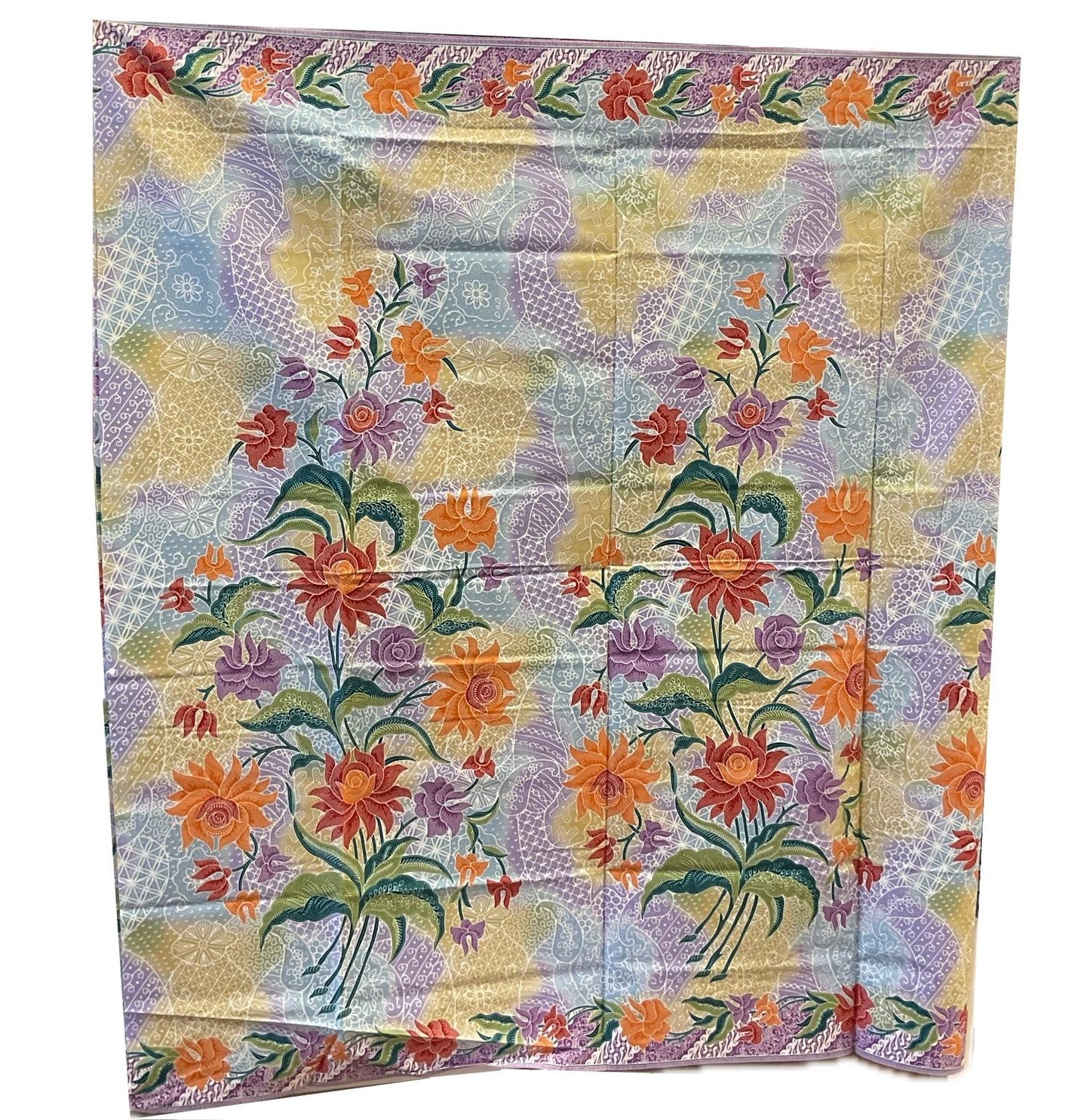 Handstamp Batik Fabric HSBF-2M-PURPLE-9049