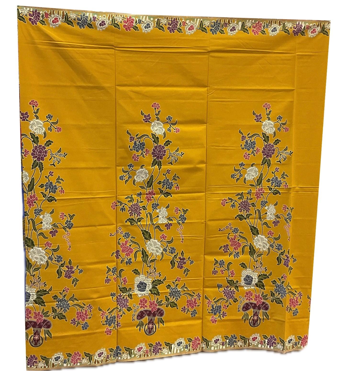 Handstamp Batik Fabric HSBF-2M-YELLOW-9053