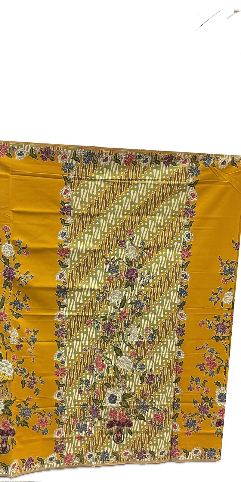Handstamp Batik Fabric HSBF-2M-YELLOW-9053