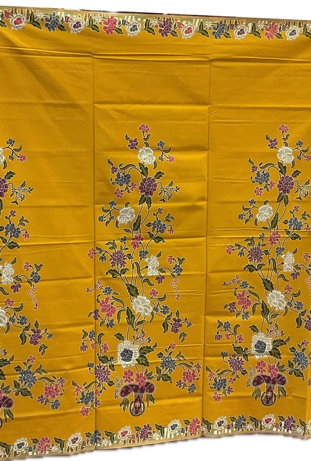 Handstamp Batik Fabric HSBF-2M-YELLOW-9053
